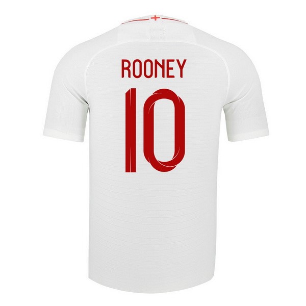 Camiseta Inglaterra 1ª Rooney 2018 Blanco